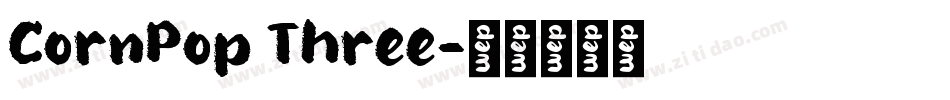 CornPop Three字体转换